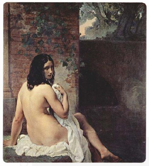 Francesco Hayez Bather viewed from behind China oil painting art